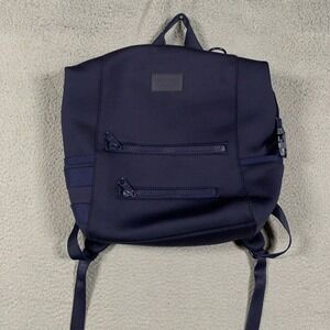 Dagne Dover Backpack Unisex Medium Navy Blue Neoprene Travel Laptop Bag